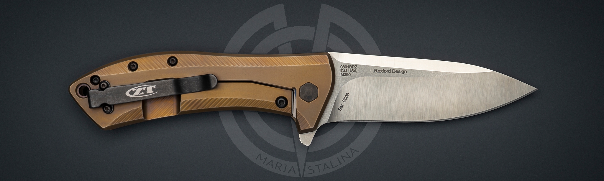 ZT нож 0801 Bronze_1