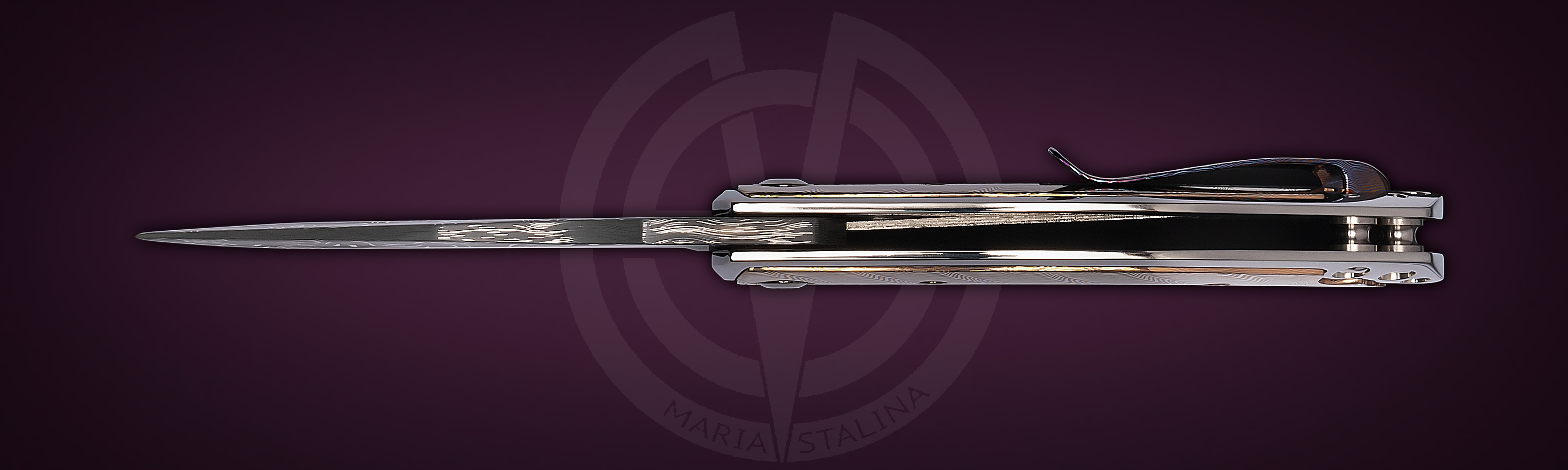 Les George Knives нож Valmara Non Recurve Mokume Maria Stalina Edition кастомизация Budgie Мануфактуры СиЛ_2