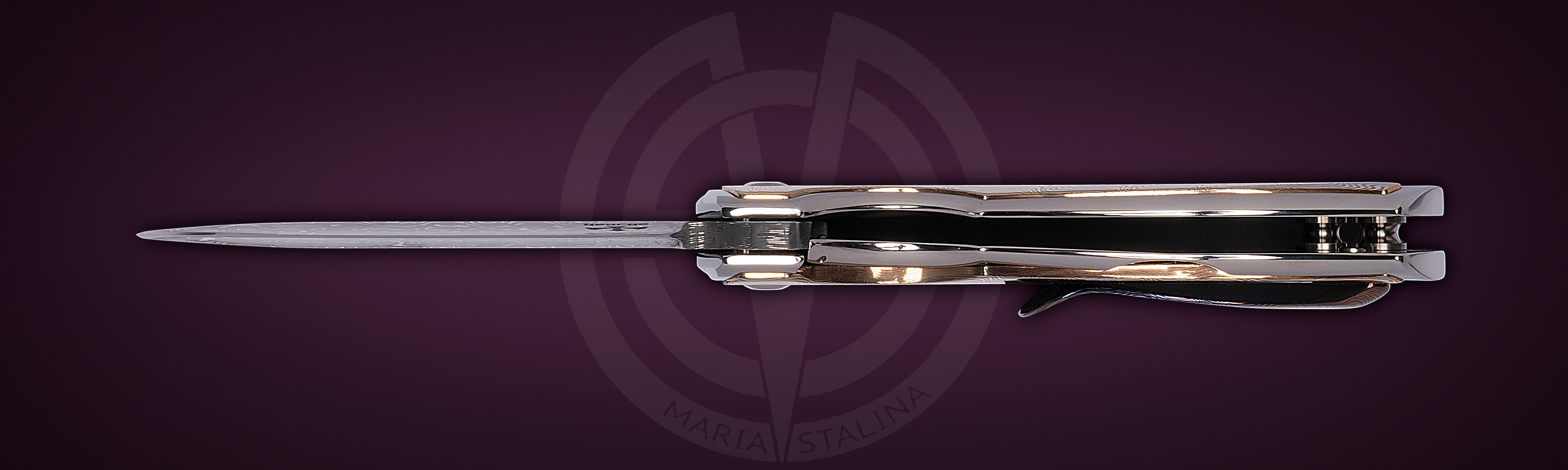 Les George Knives нож Valmara Non Recurve Mokume Maria Stalina Edition кастомизация Budgie Мануфактуры СиЛ_3