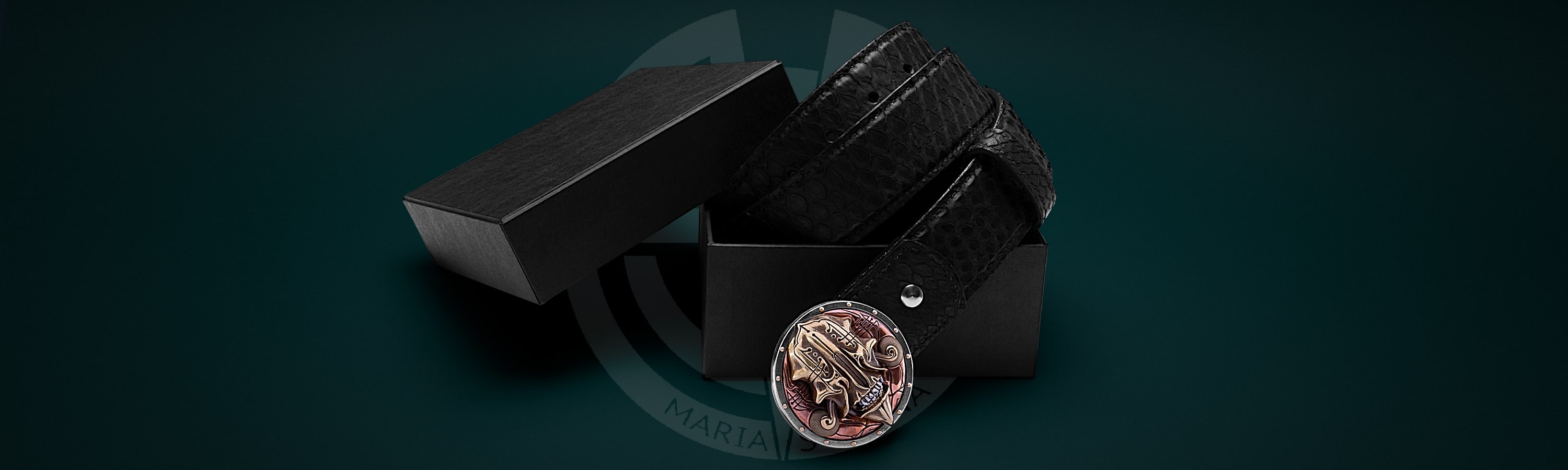 Belt with author's buckle «Gloomy Samurai»_2