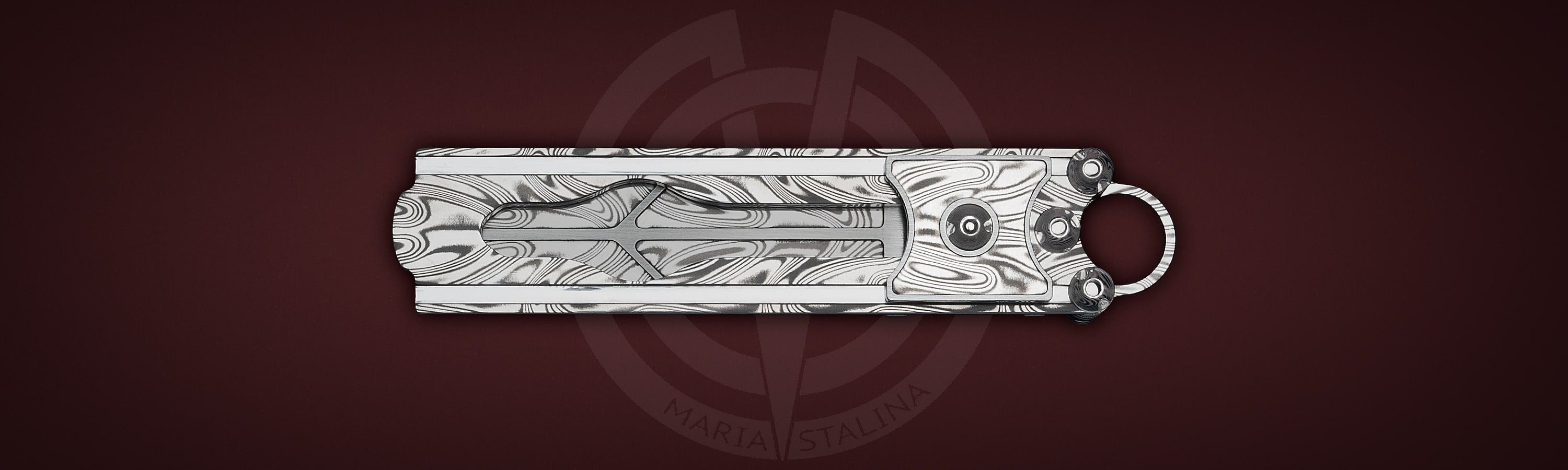 The knife Cyrax Gladio Damascus SiL Manufactory _4