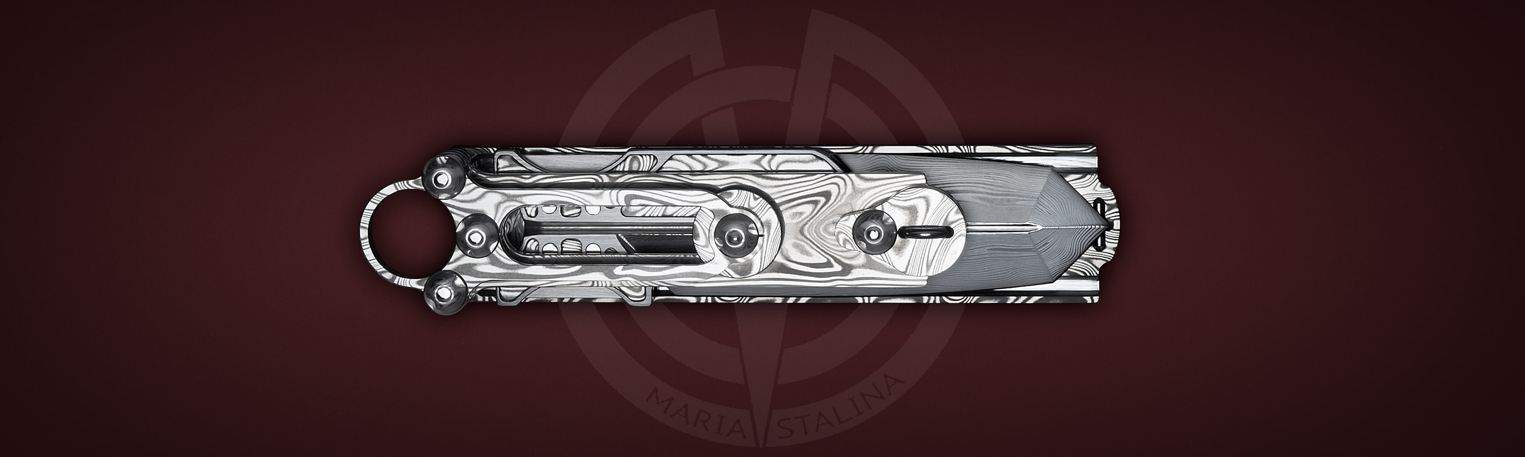The knife Cyrax Gladio Damascus SiL Manufactory _5