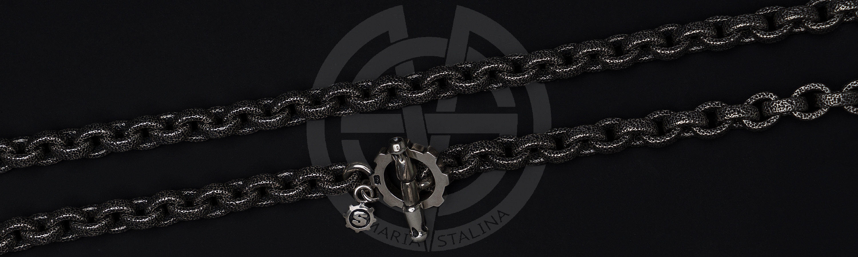 Цепочка Starlingear Large Plain Link Textured_1