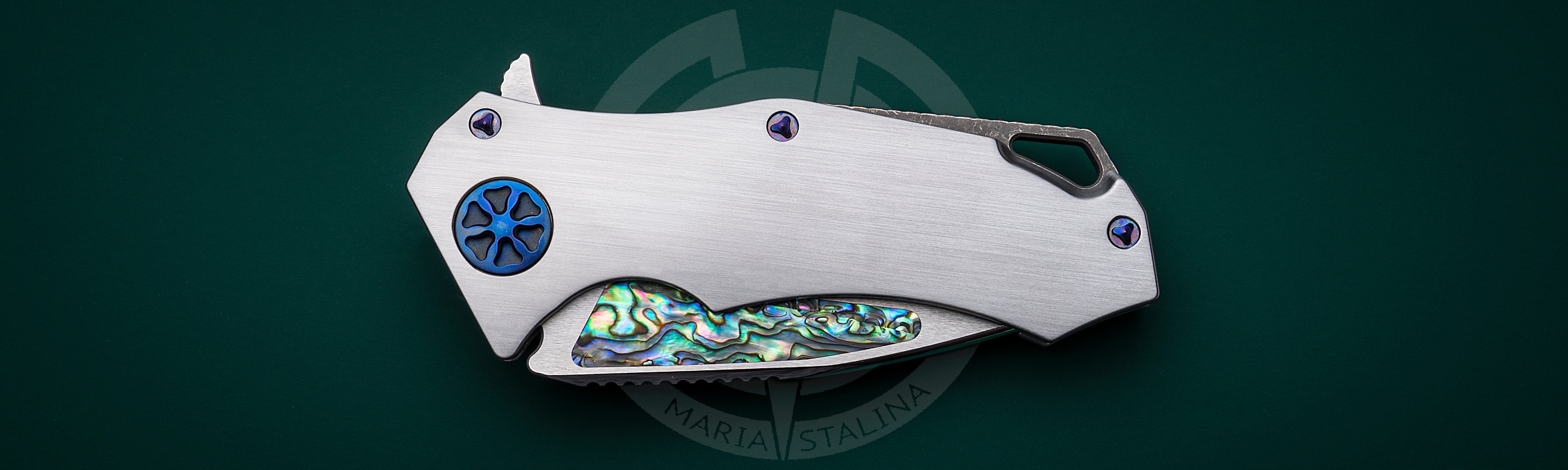 Marfione Custom Knives нож Starlord Abalone_4