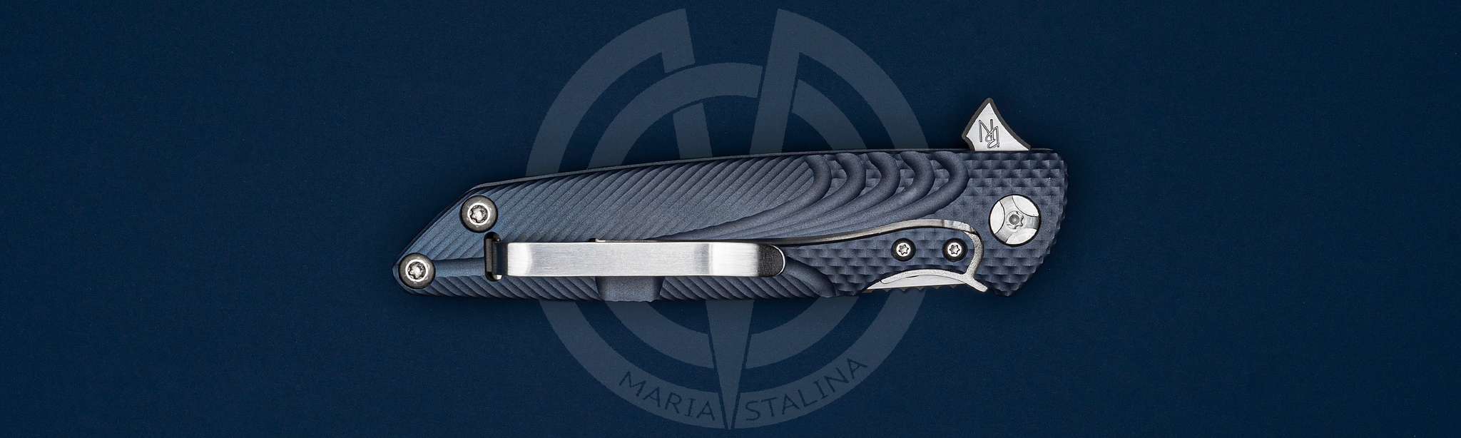 Brian Nadeau нож Typhoon Dark Blue_5