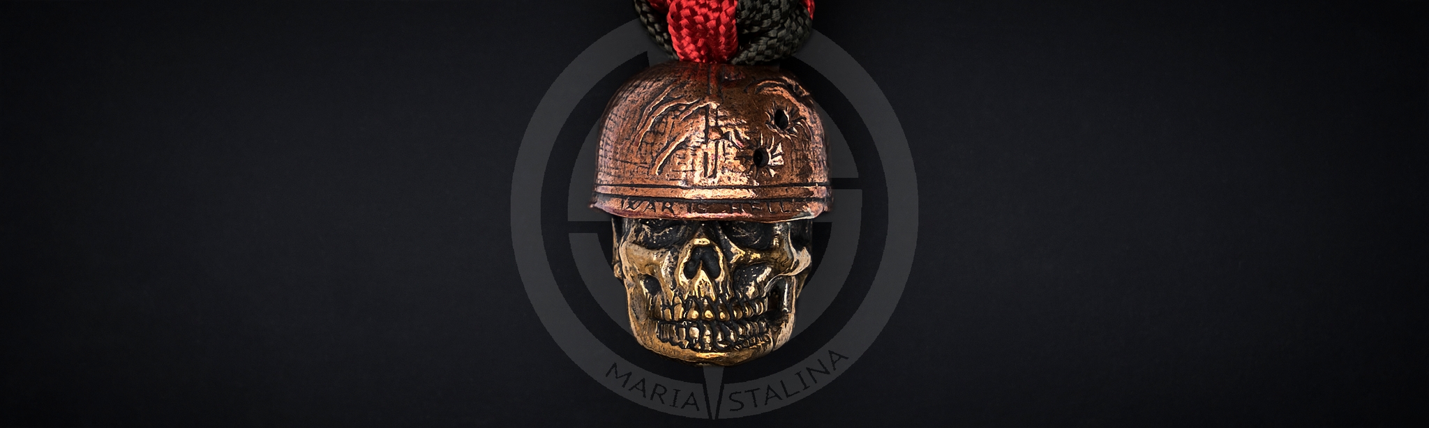 Lion Armory War Is Hell Lanyard Bead