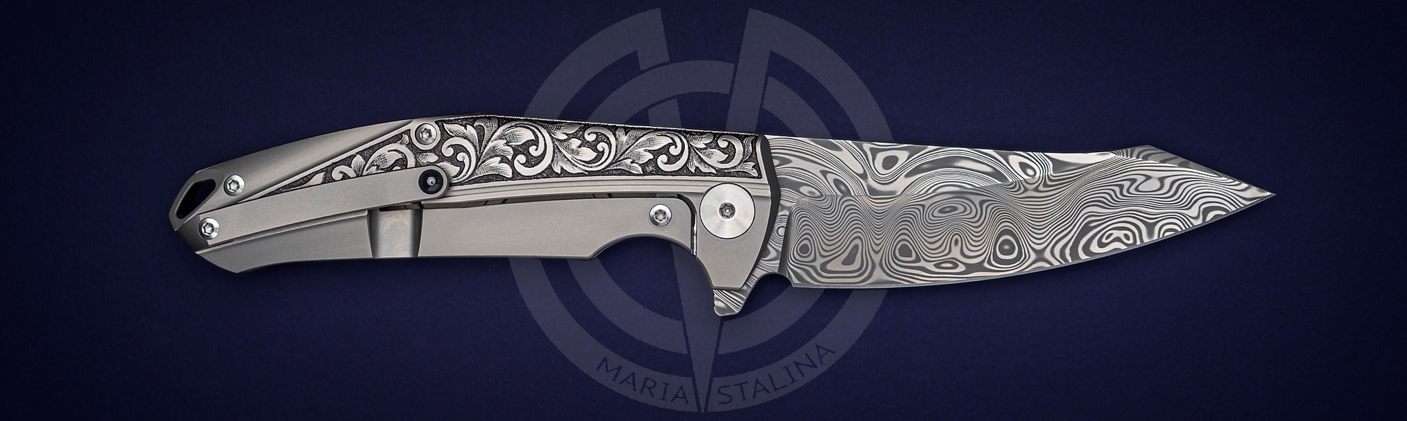 Reate Knives нож K1 Engraved Titanium_1