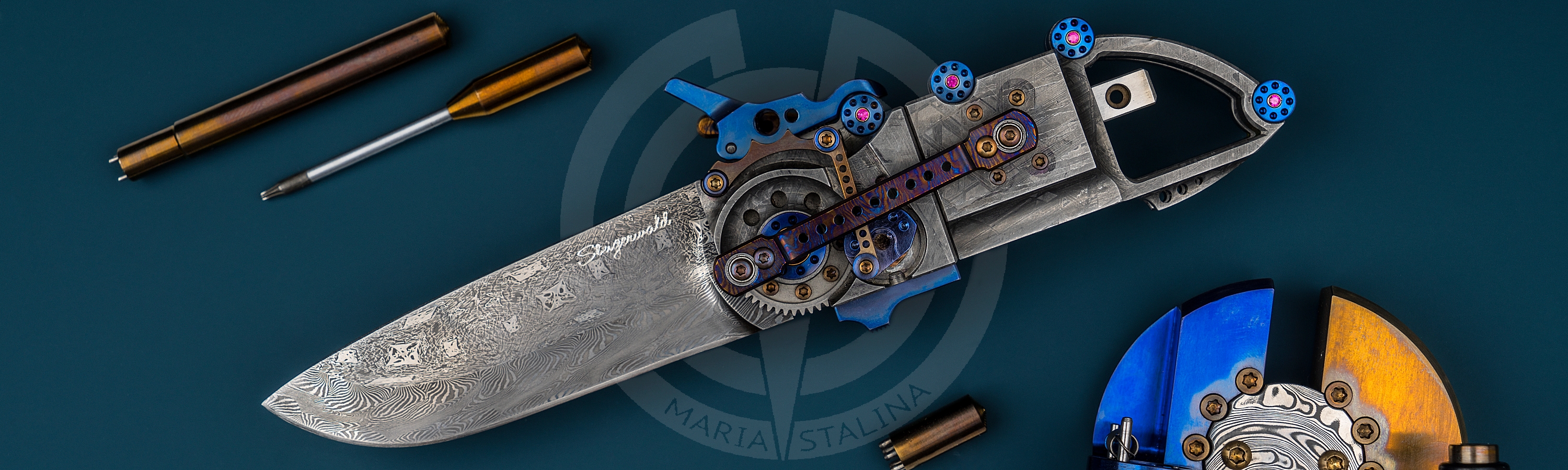 Stefan Steigerwald нож Steampunk Spall Electra_6