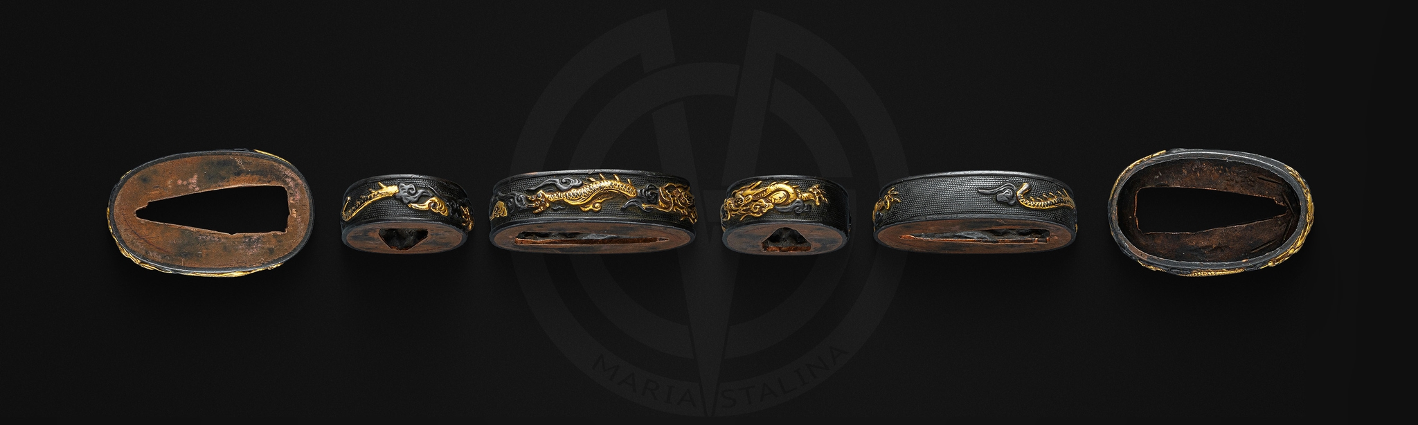 Fuchi of Japanese katana hilt