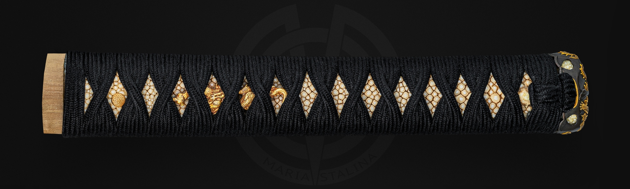 Detail of katana handle wrapping