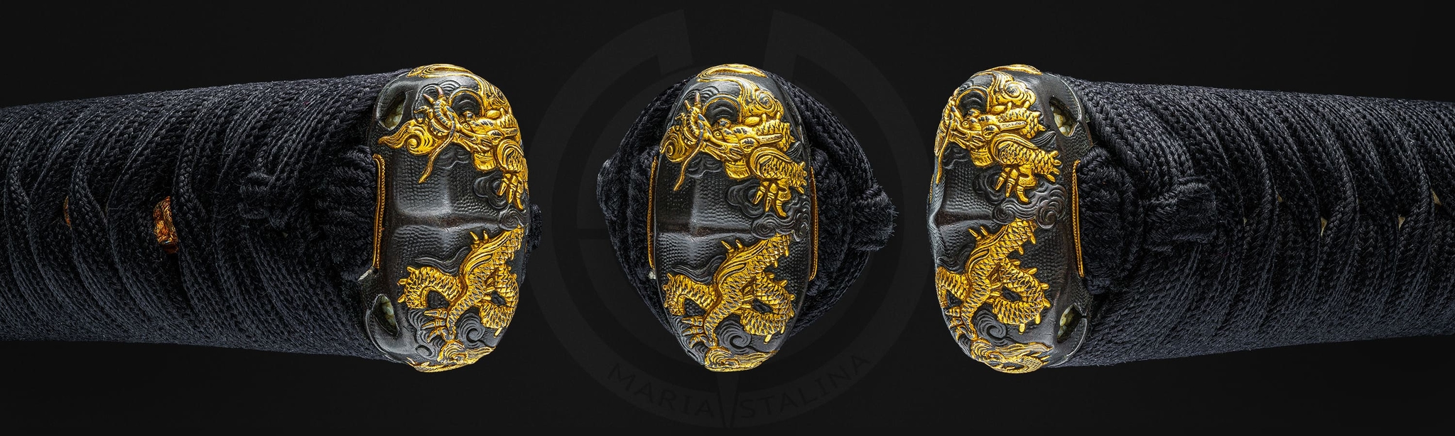 Kashira of Japanese katana hilt