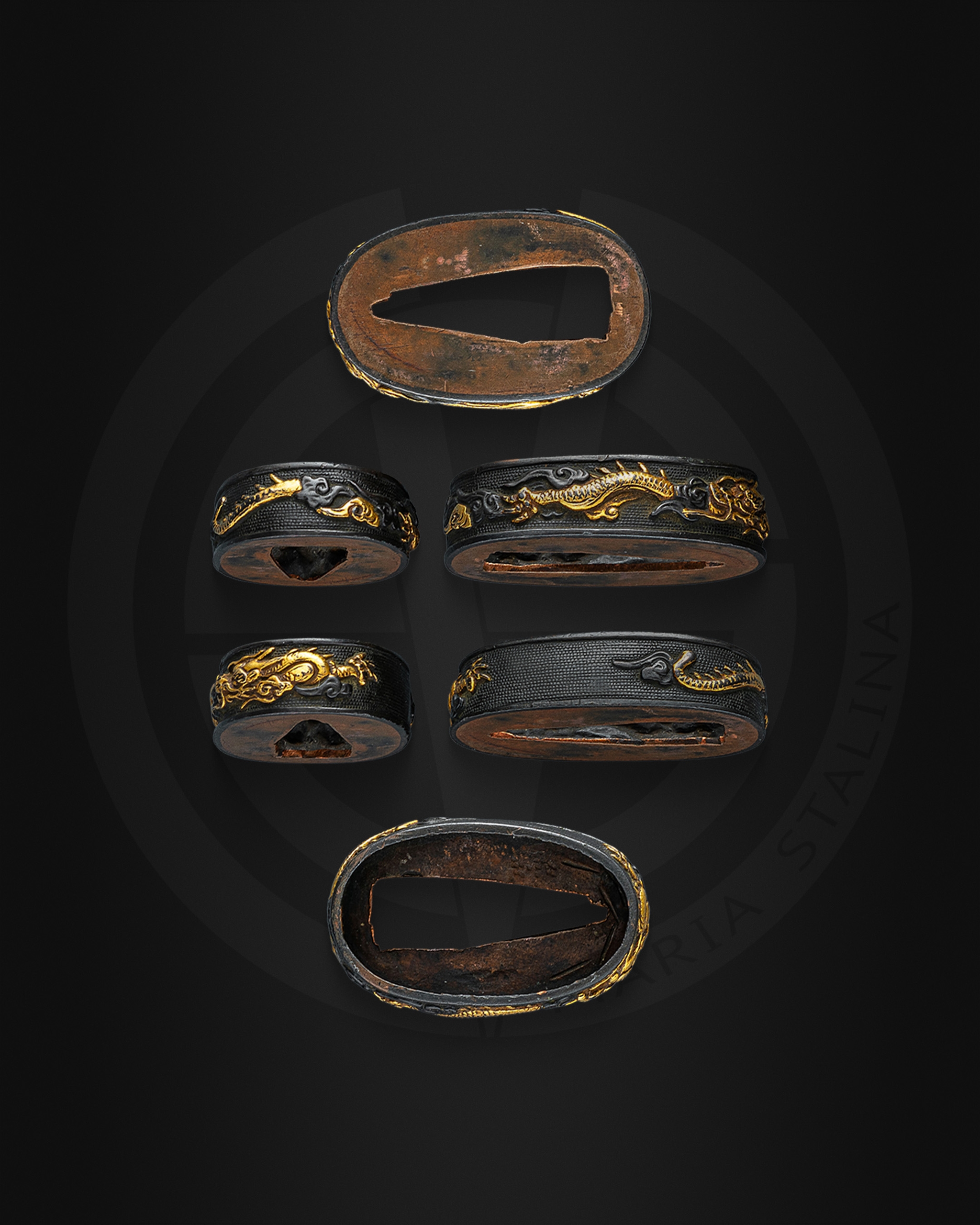 Fuchi of Japanese katana hilt