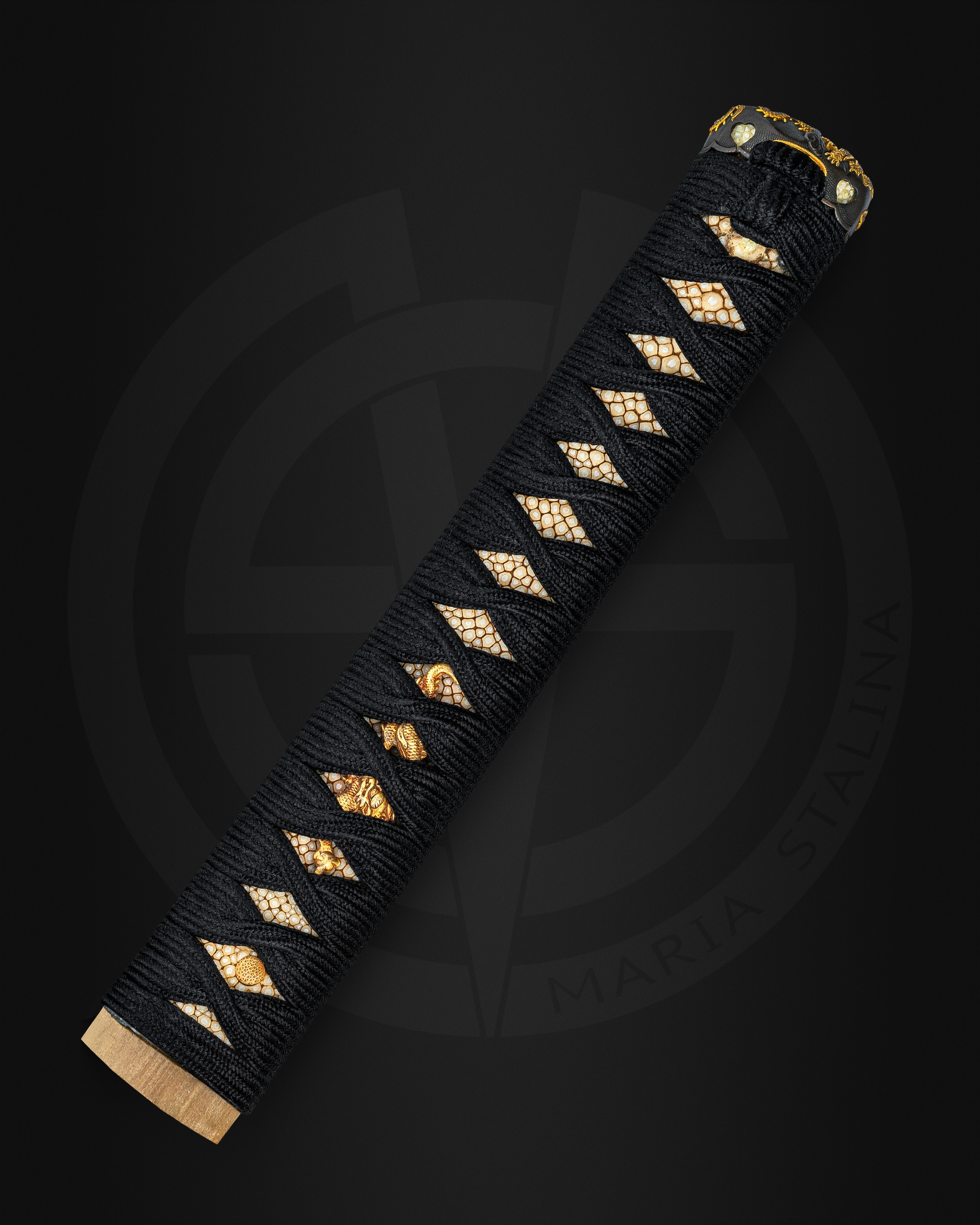 Detail of katana handle wrapping
