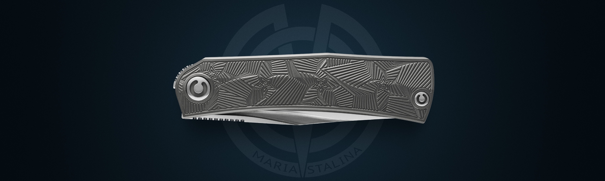 Pocket Hero knife closed front view, compact EDC knife