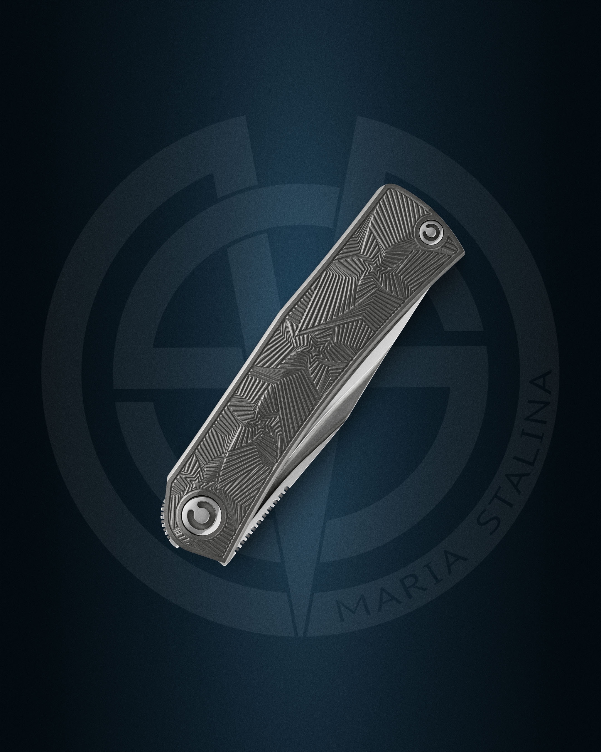 Pocket Hero knife closed front view, compact EDC knife
