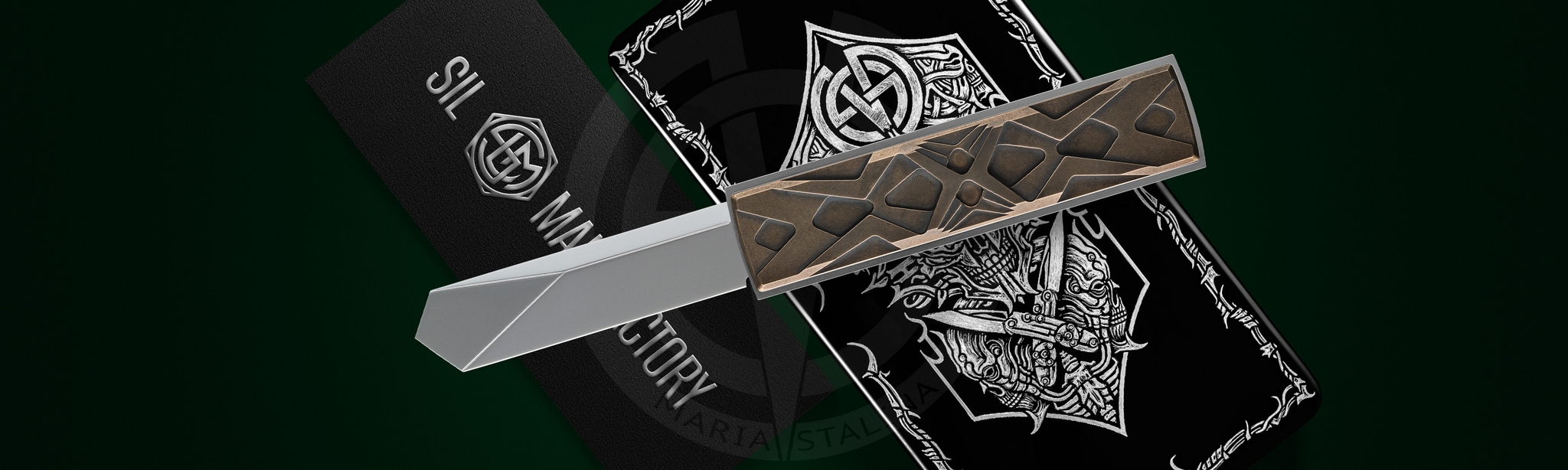 Égocentrique 2026 knife with full SIL Manufactory presentation set