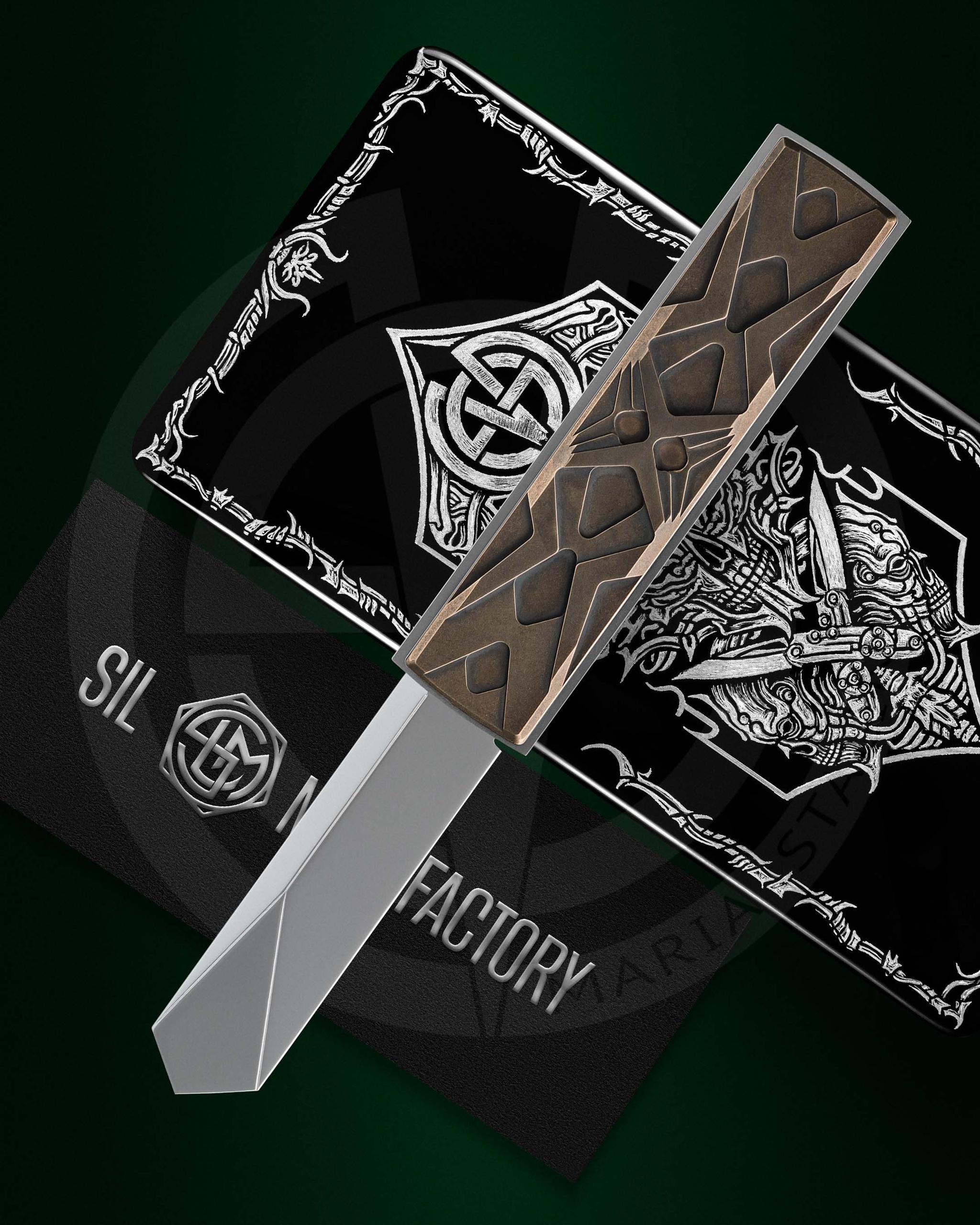 Égocentrique 2026 knife with full SIL Manufactory presentation set