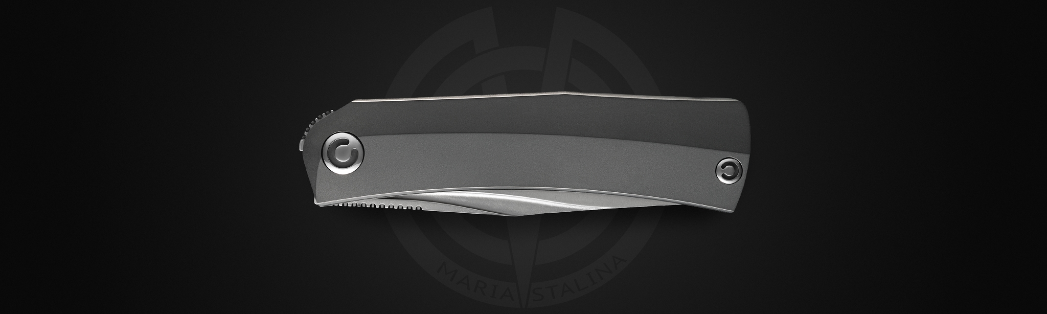 Pocket Hero Nudist knife closed, front view, compact EDC knife