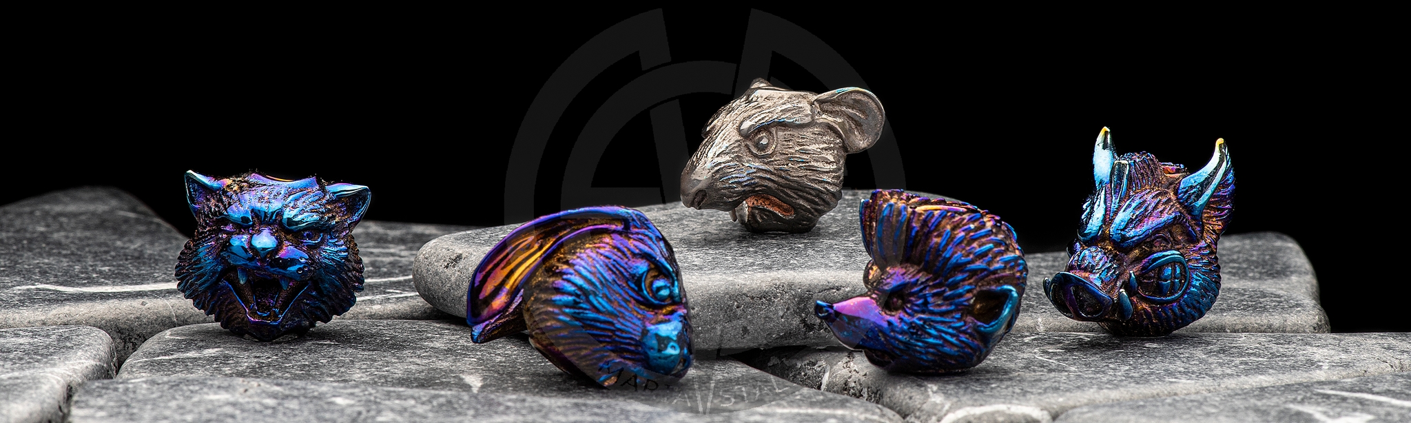 Lanyard bead Rat Hvost Mad Russian Heads