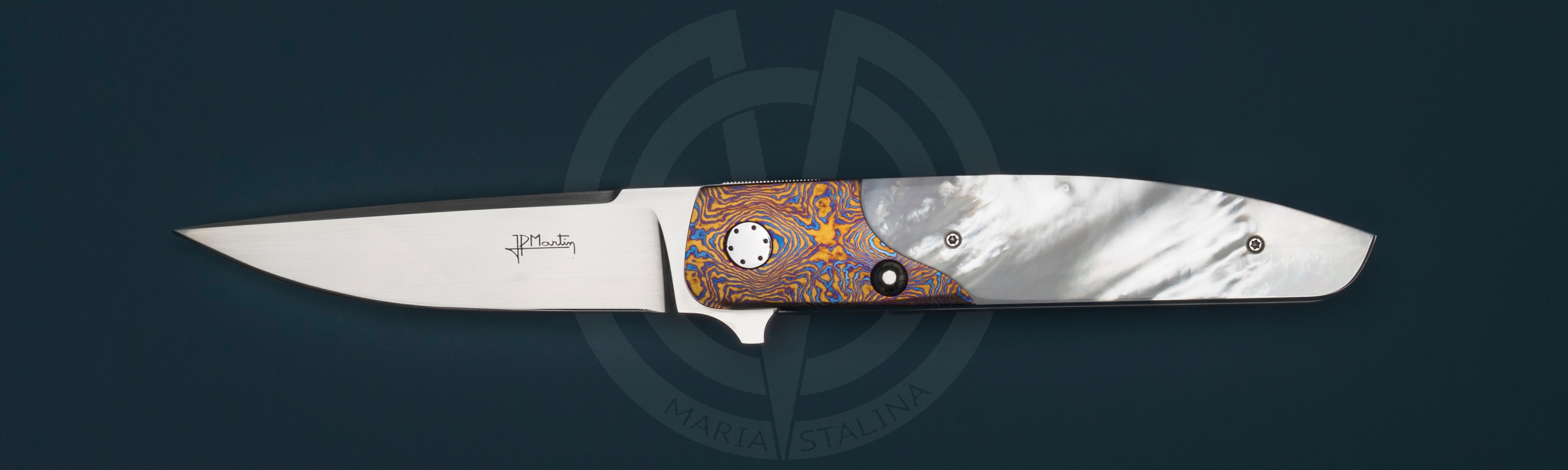 Jean-Pierre Martin нож City Timascus Clip