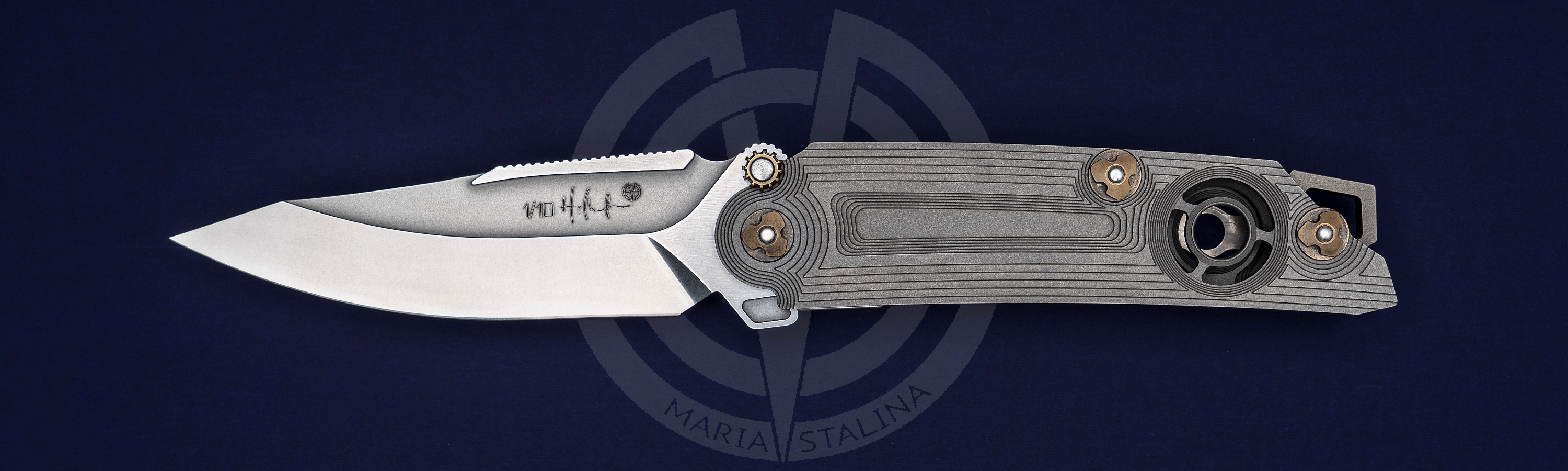 The knife Borziy Comanche thumbstud SiL Manufactory