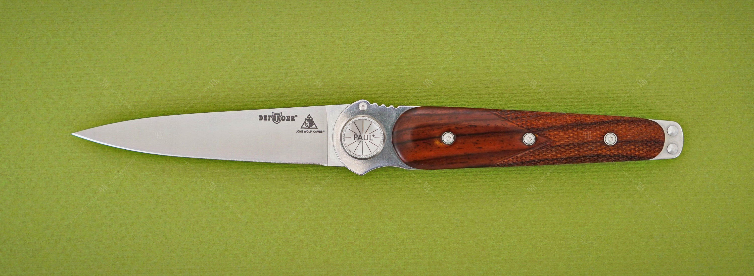 Lone Wolf Knives нож Paul Defender Brown