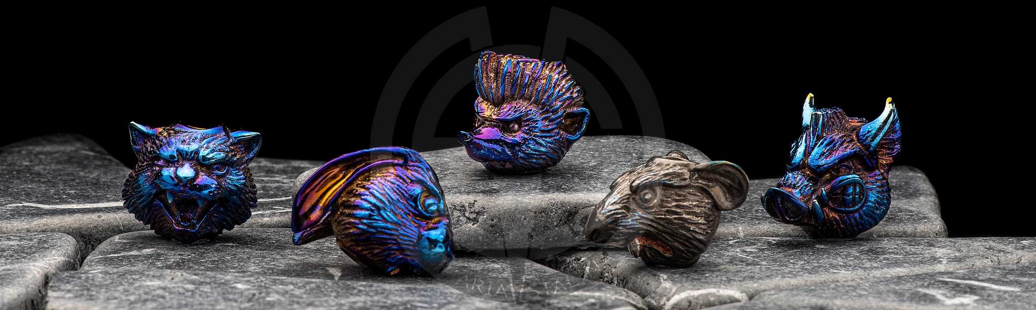 Lanyard bead Nahal Hedgehog Mad Russian Heads_5
