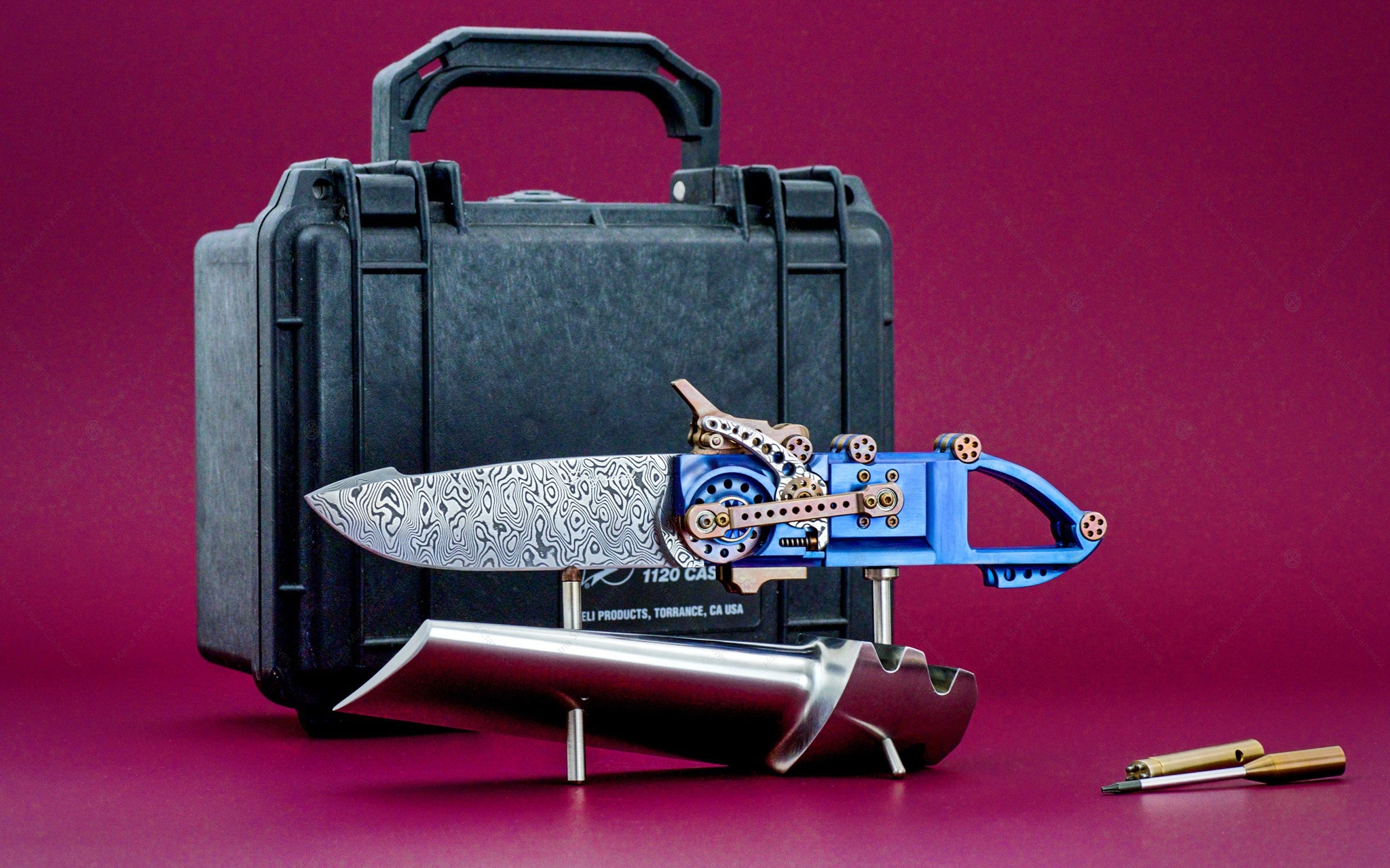 Steigerwald нож Steampunk Titanium Iris_8