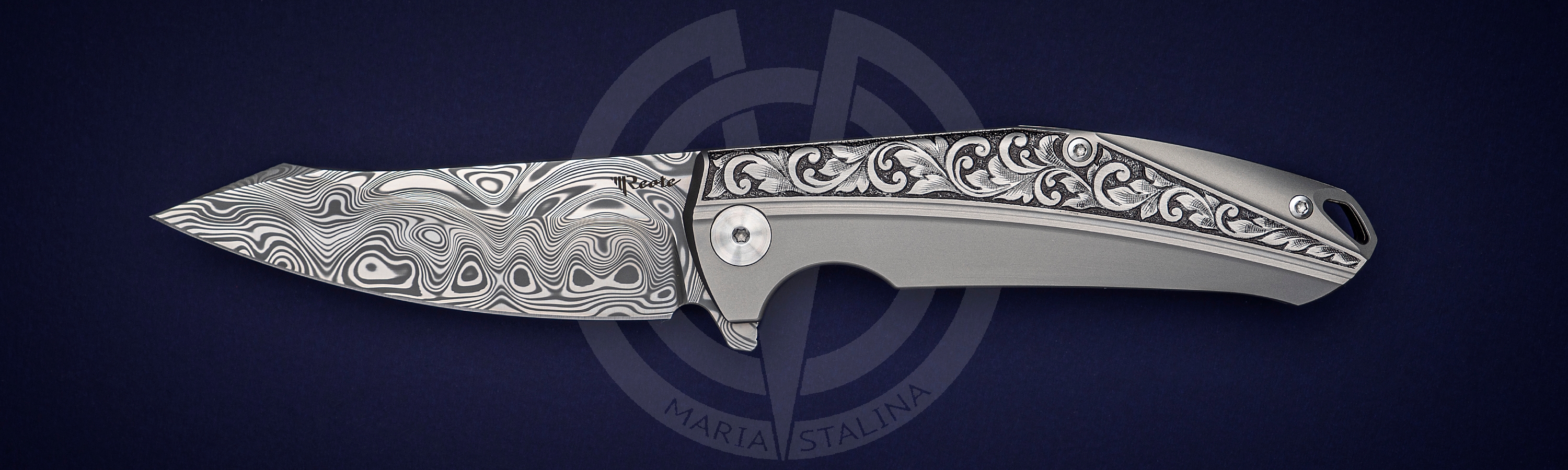 Reate Knives K1 Engraving Titanium