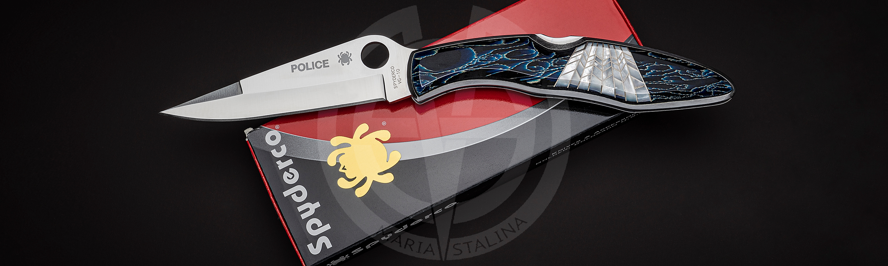 Spyderco нож Police Blue_6