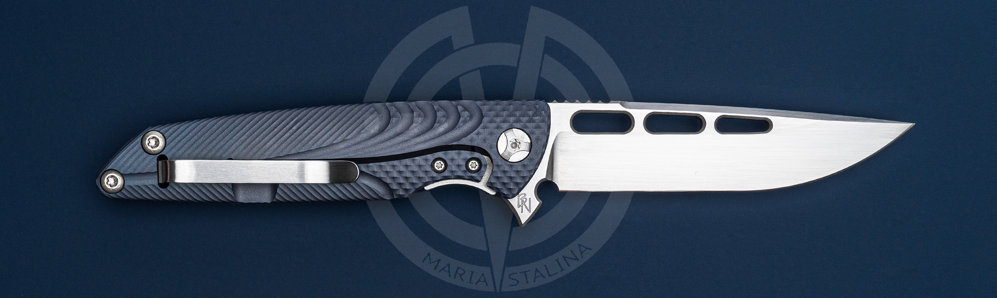 Brian Nadeau нож Typhoon Dark Blue_1