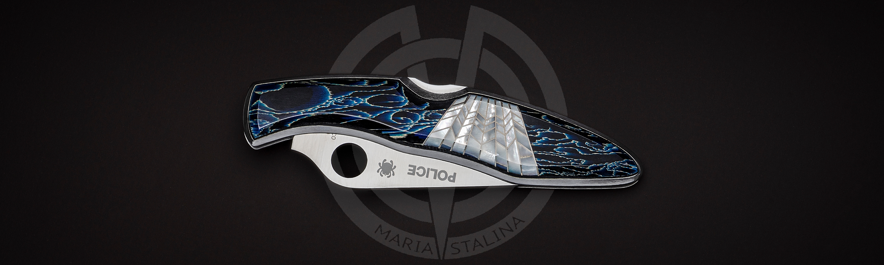 Spyderco нож Police Blue_4