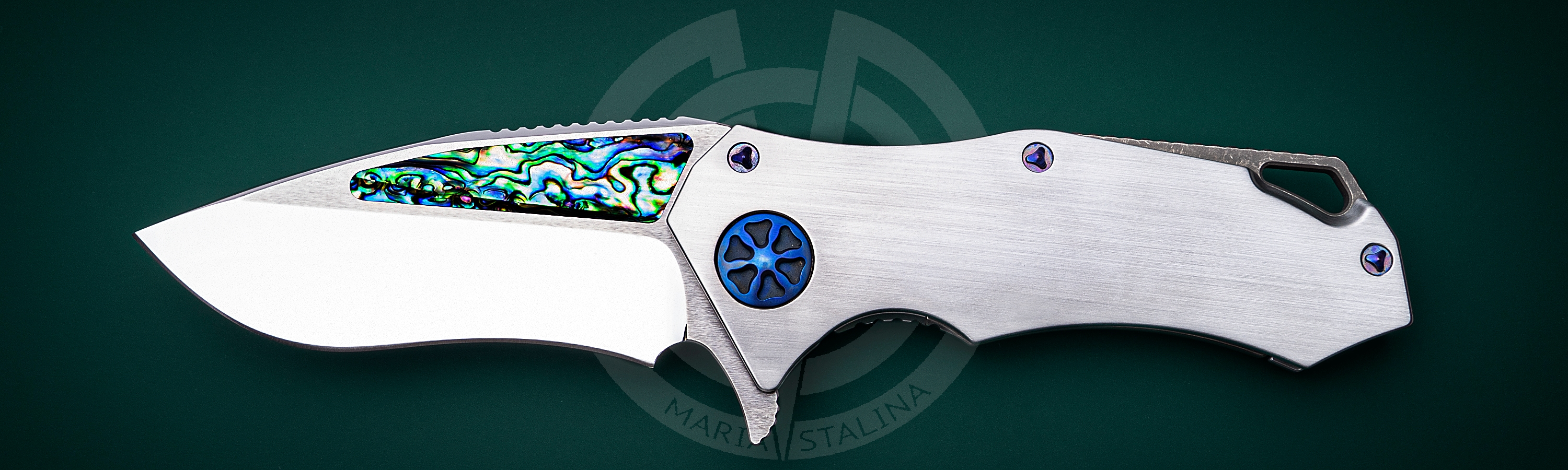 Marfione Custom Knives нож Starlord Abalone