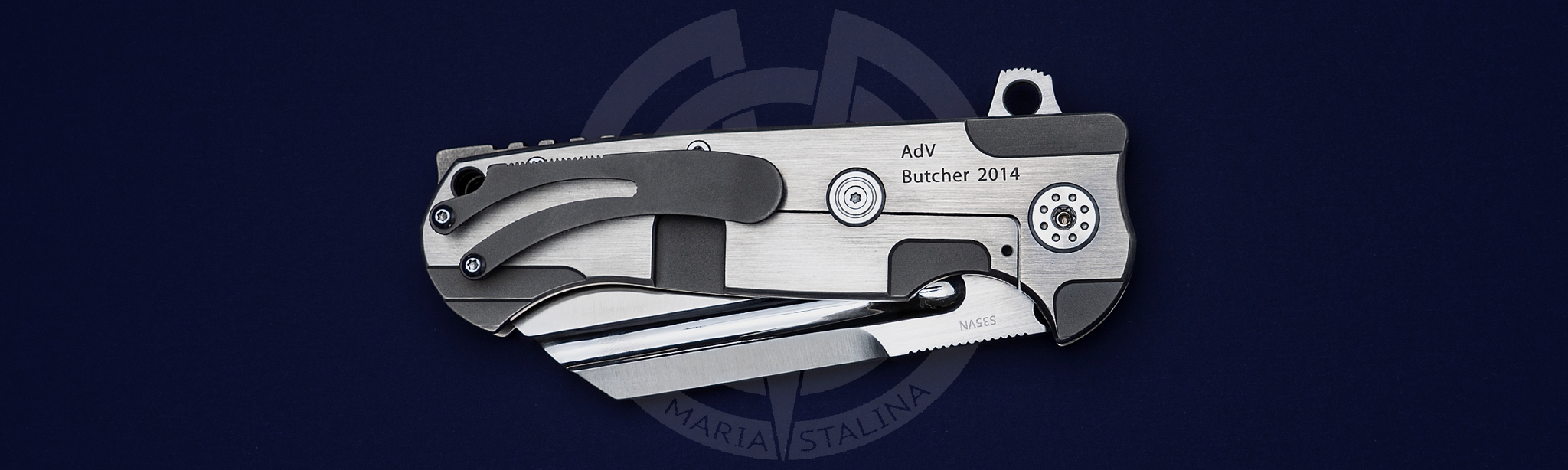 Andre de Villiers нож Butcher 2014 Metallic_5