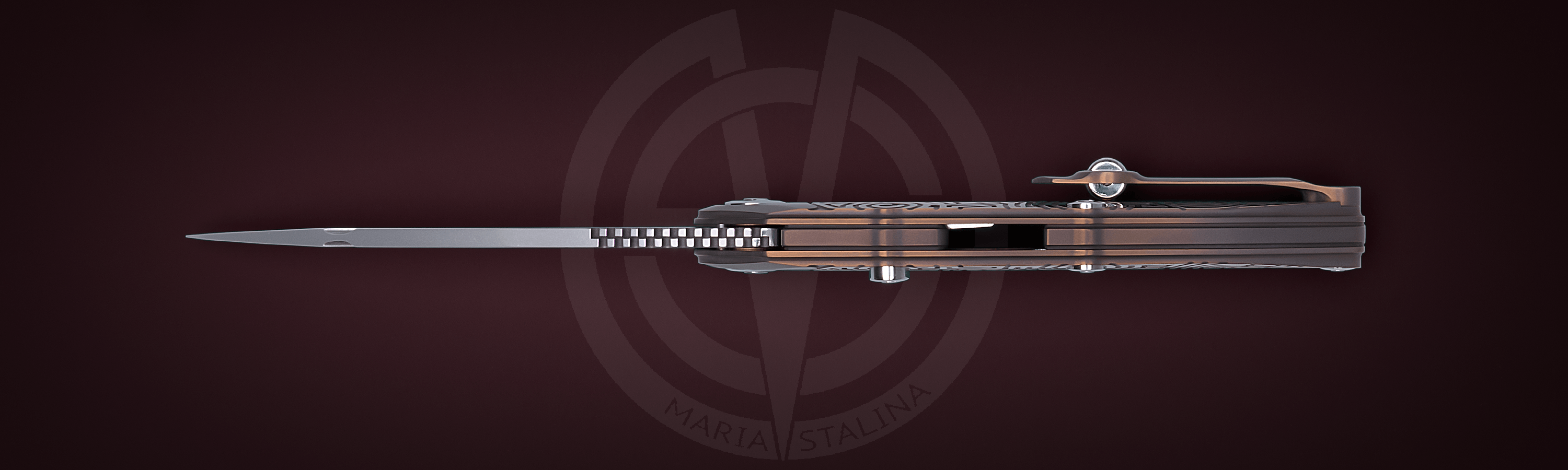 The knife Technoshaman 2.0. Slim (Gold) 8/10 SiL Manufactory_2