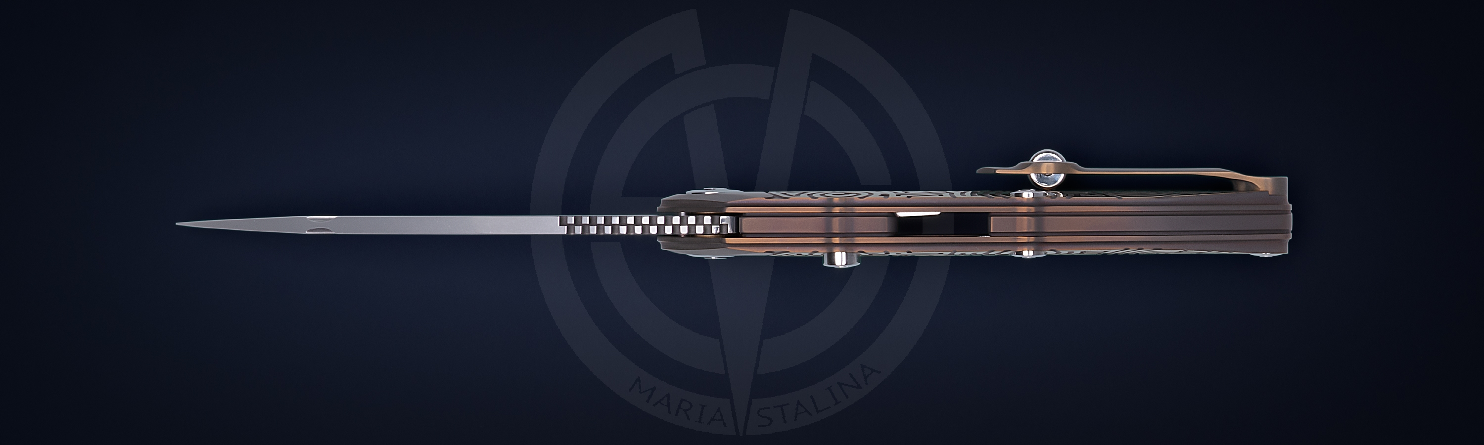 The knife Technoshaman 2.0. Slim (Gold) 7/10 SiL Manufactory_2