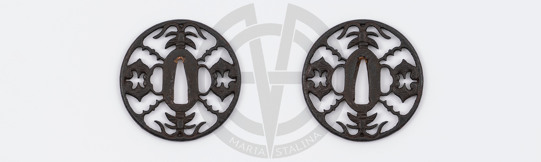 Sukashi tsuba for katana
