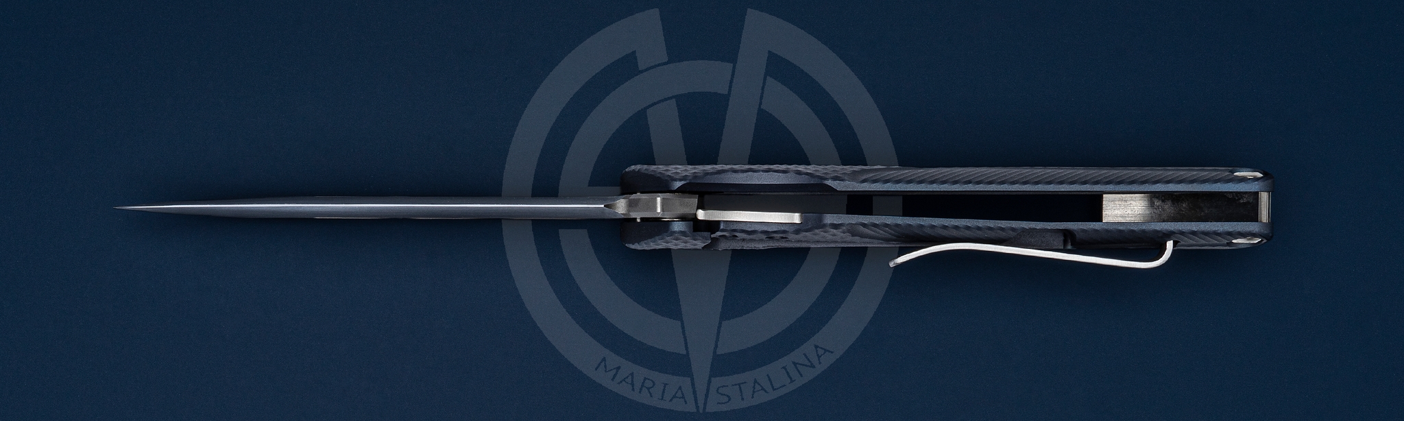 Brian Nadeau нож Typhoon Dark Blue_2