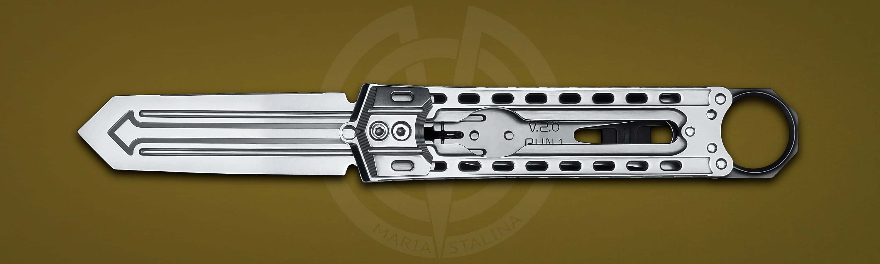 The knife Cyrax Run 1 V.2.0 1/8 SiL Manufactory