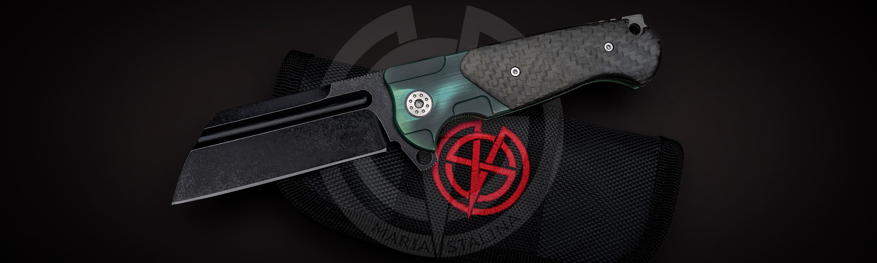 Andre De Villiers нож Butcher 2014 Green/Black_6