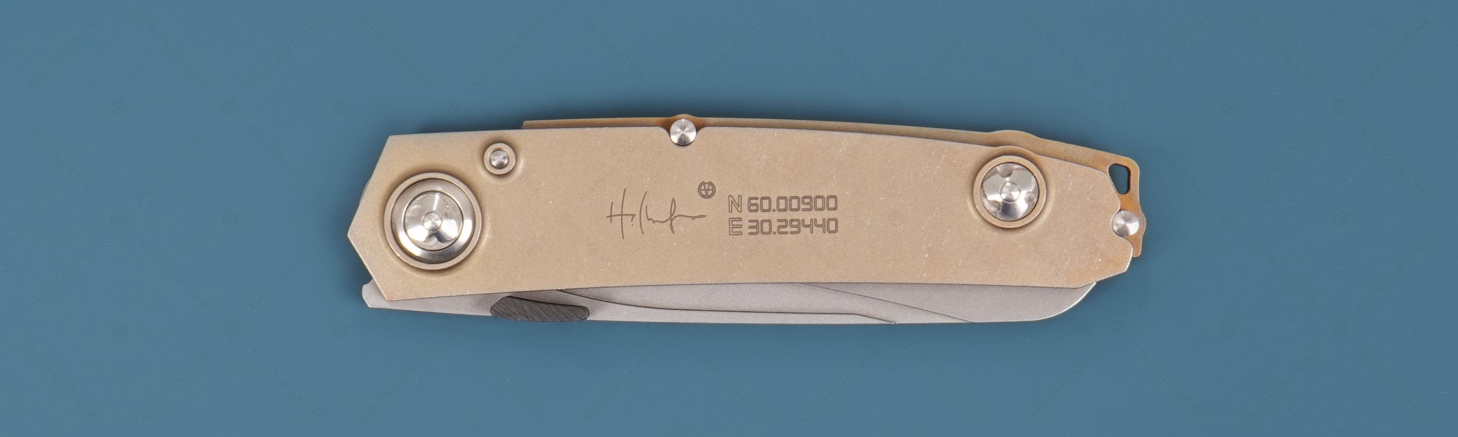 Custom Knife Factory (CKF) нож Decepticon-1 Blue_4