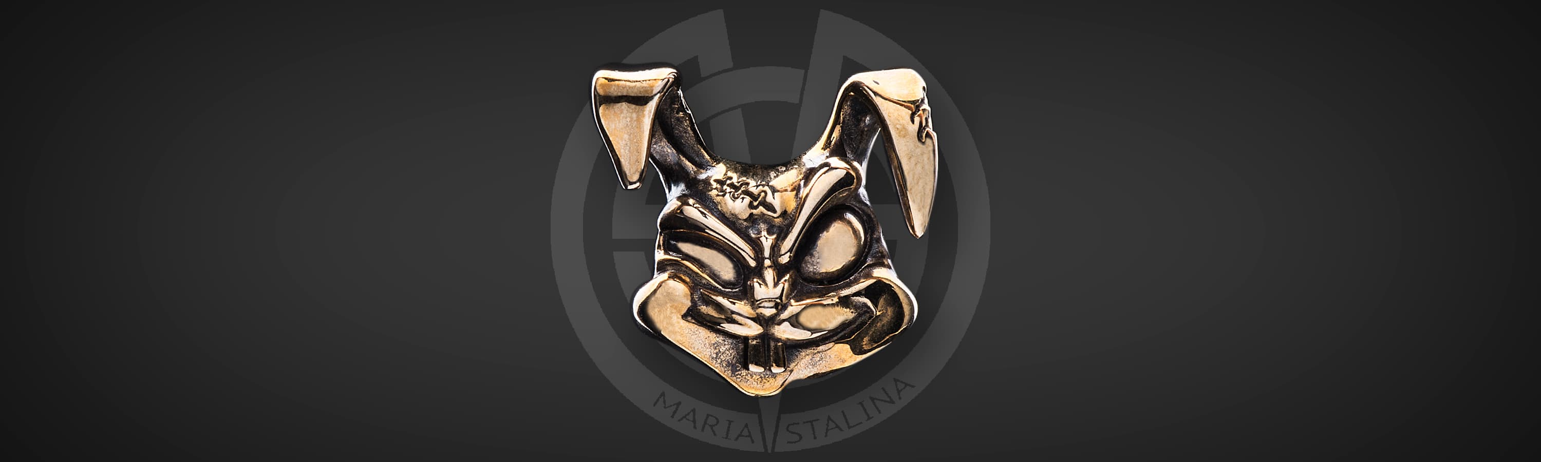 Mad Rabbits bronze lanyard bead Golosov Evgeniy
