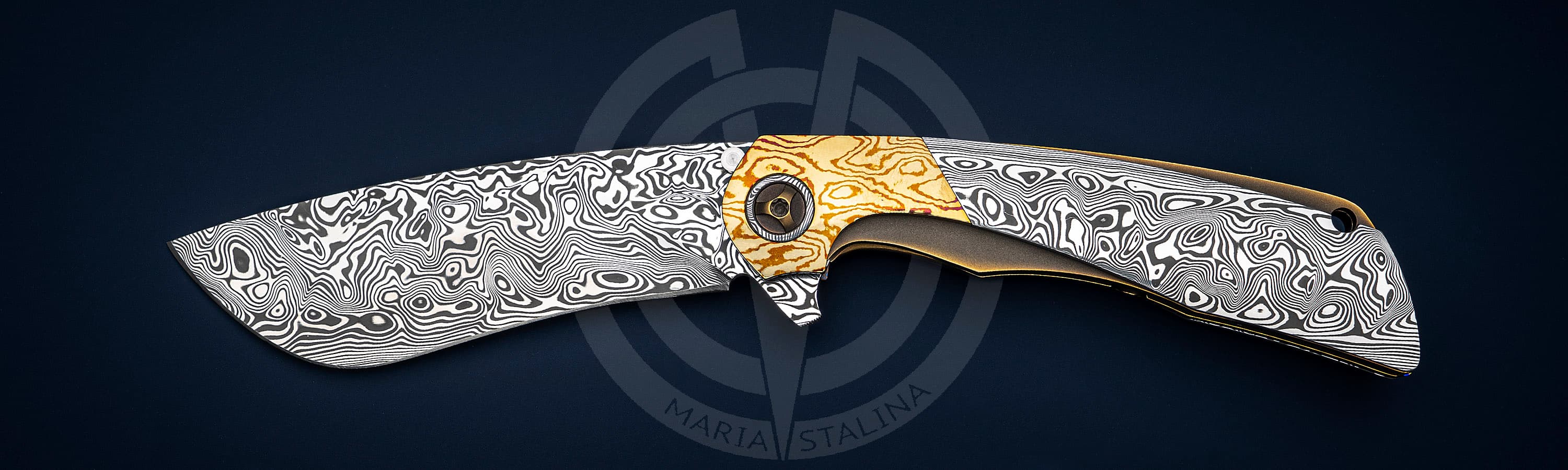 Black Snow Customs нож Sabotage Mokume