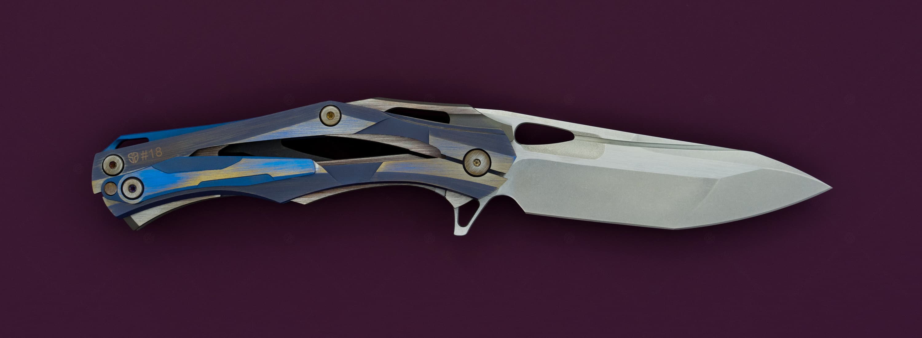 Custom Knife Factory (CKF) нож Decepticon-1 Blue_1