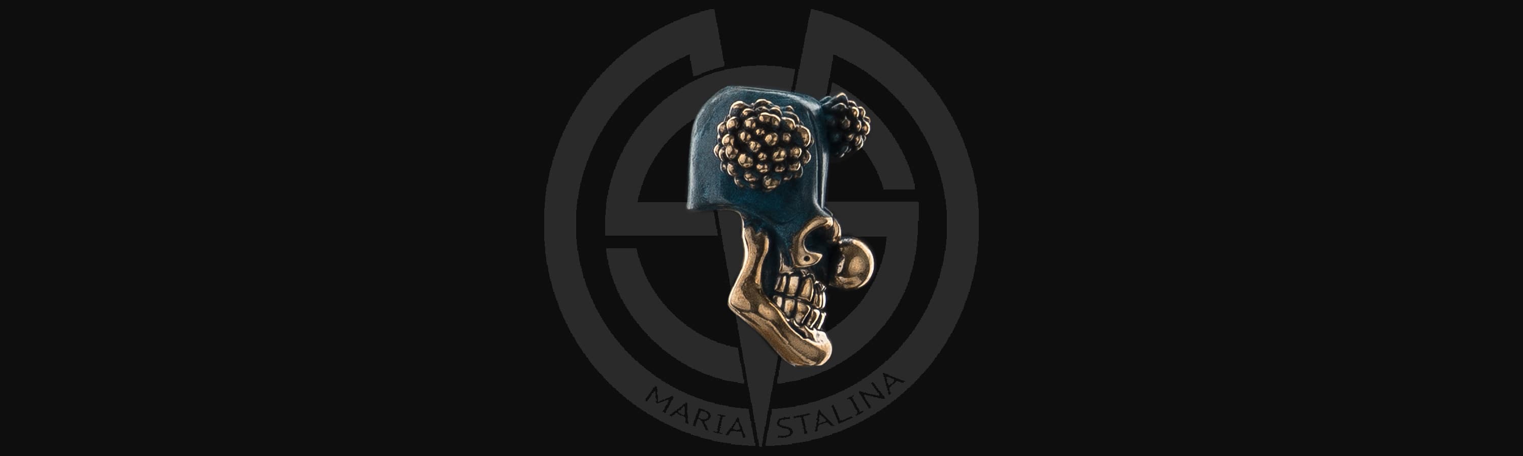 Темлячная бусина Клоун Синий Мастерская Братьев Пешковых_3