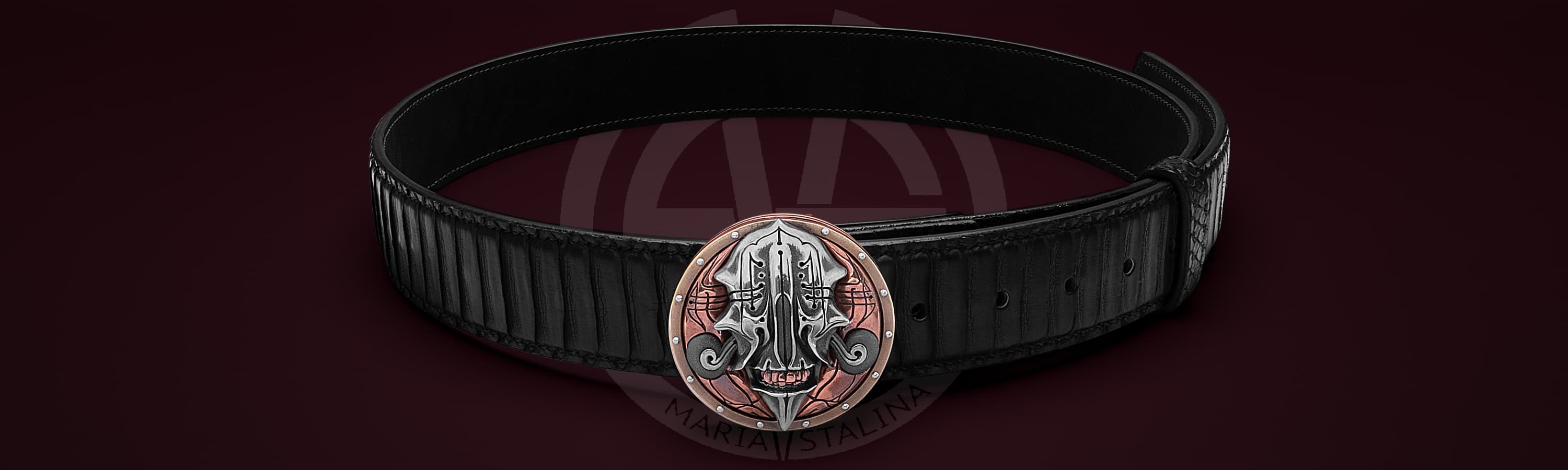 Ремень «Gloomy Samurai» Питон_1