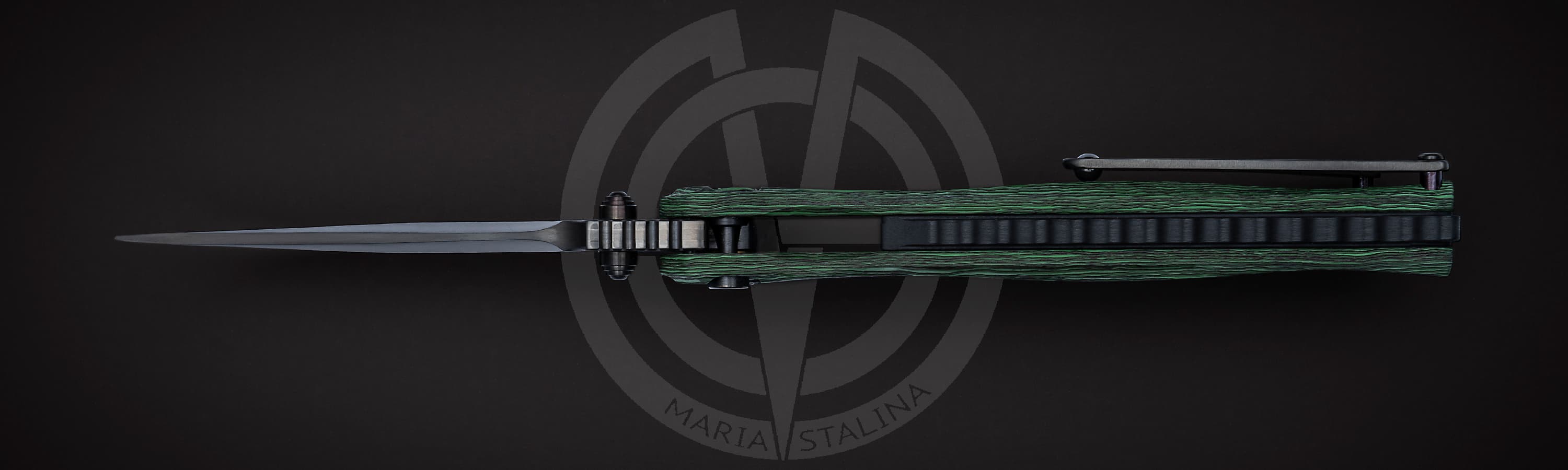 Brian Tighe нож Tighe Fighter San Mai Green_3