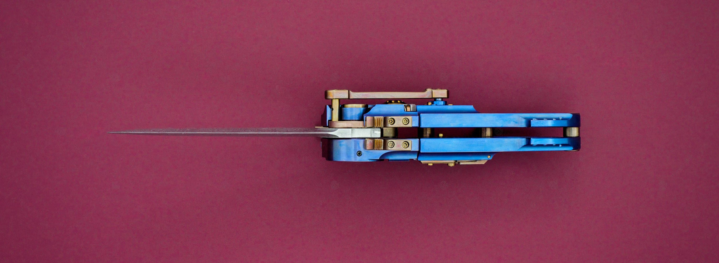 Steigerwald нож Steampunk Titanium Iris_2