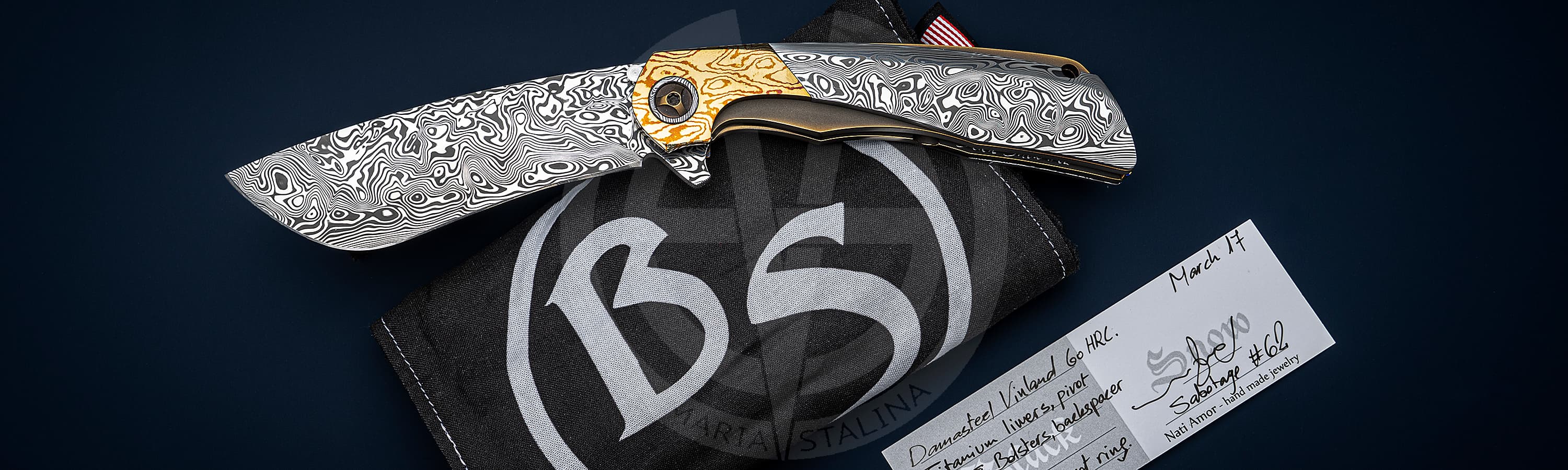 Black Snow Customs нож Sabotage Mokume_6
