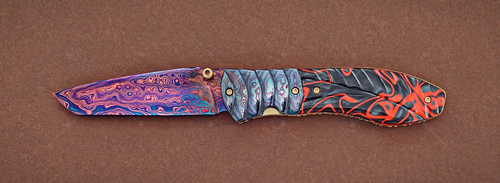 CK нож Color Damascus